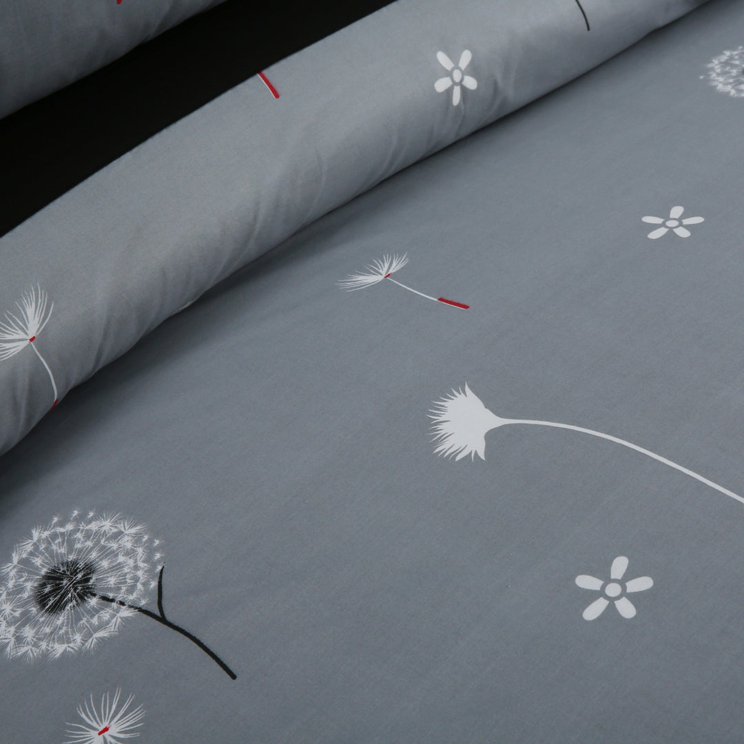 3 Pcs Cuffed Printed Bedsheet Set - 1283