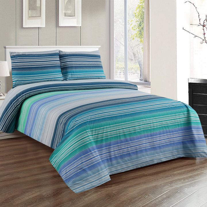 3 Pcs Premium Printed Bedsheet Set - 1290