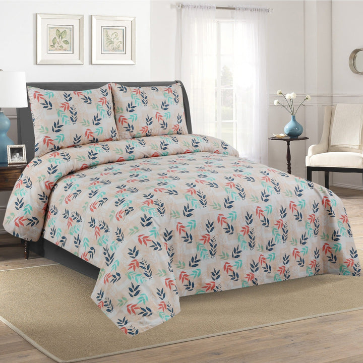 3 Pcs Premium Printed Bedsheet Set - 1268