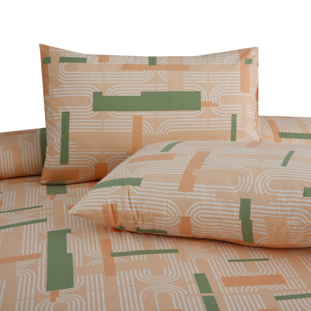 3 Pcs Premium Printed Bedsheet Set - 1291