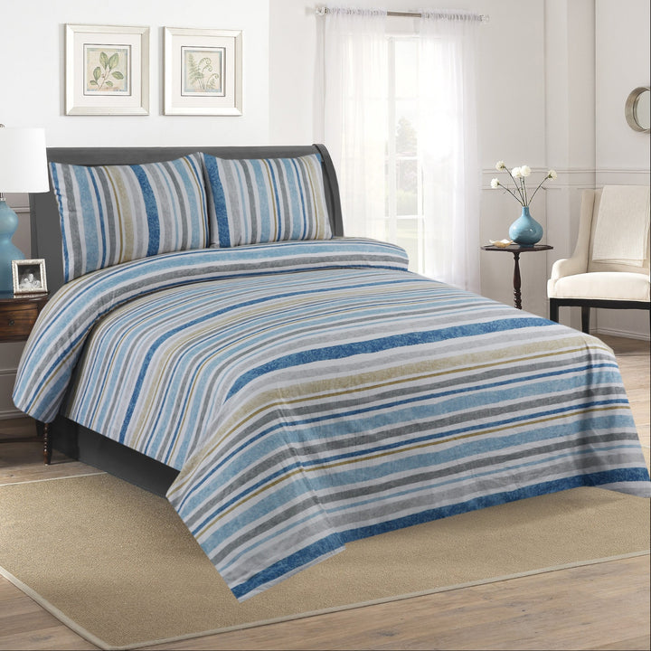 3 Pcs Premium Printed Bedsheet Set - 1297