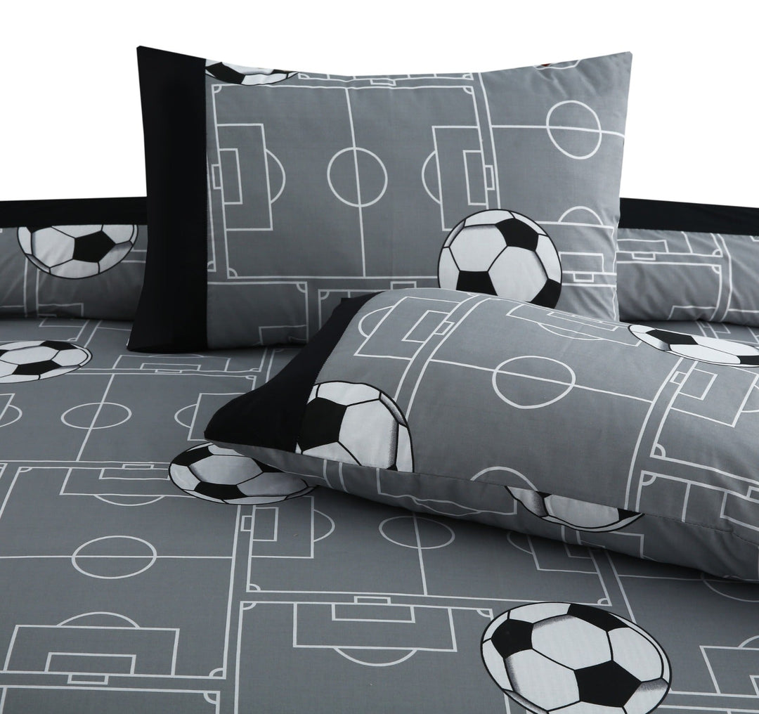 3 Pcs Cuffed Printed Bedsheet Set - 1261