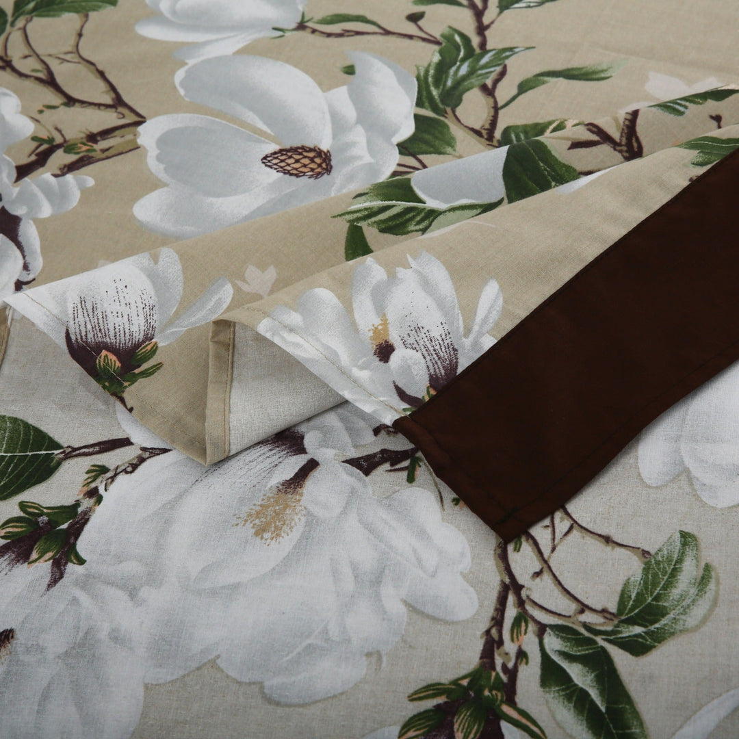 3 Pcs Cuffed Printed Bedsheet Set - 1275