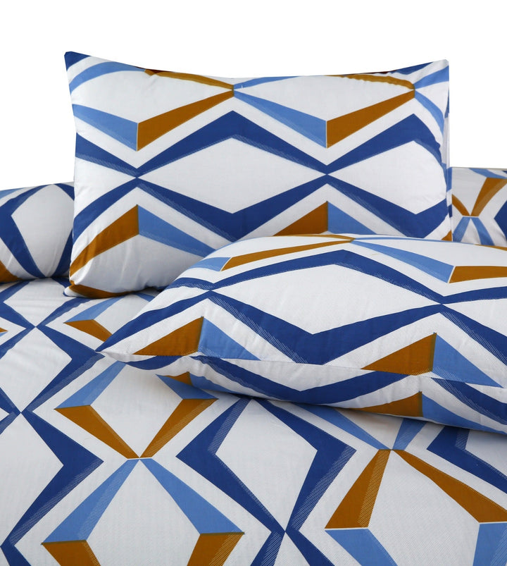 3 Pcs Premium Printed Bedsheet Set - 1265
