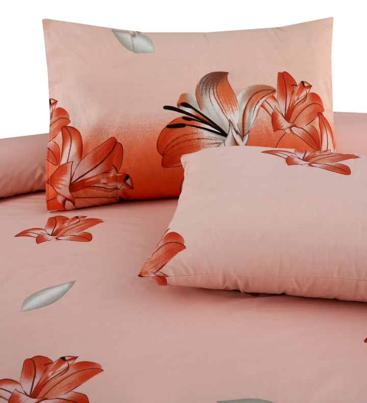3 Pcs Premium Printed Bedsheet Set - 1276