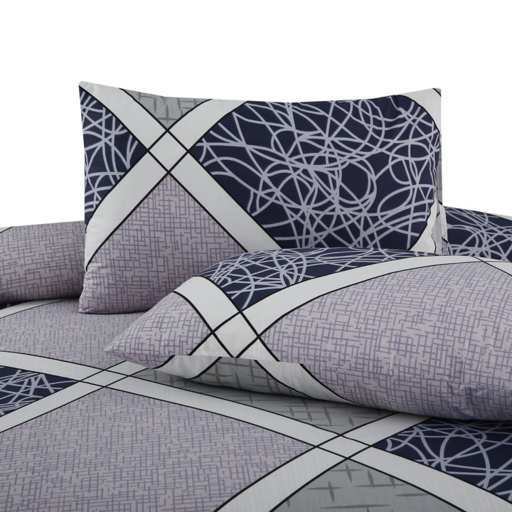 3 Pcs Premium Printed Bedsheet Set - 1269