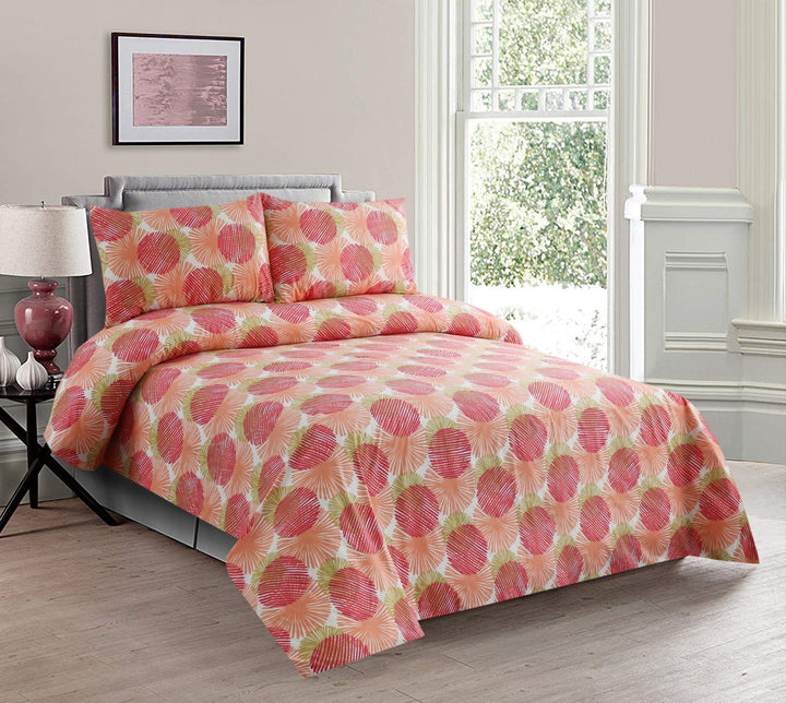 3 Pcs Premium Printed Bedsheet Set - 1264
