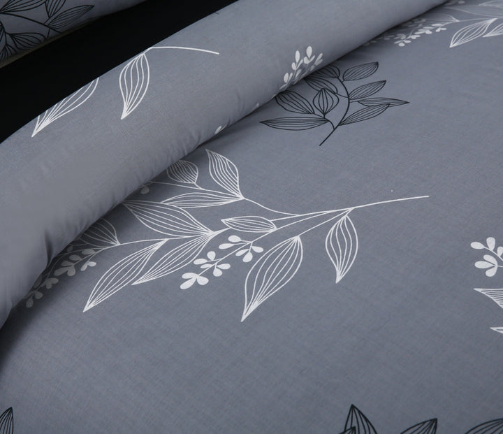 3 Pcs Cuffed Printed Bedsheet Set - 1257
