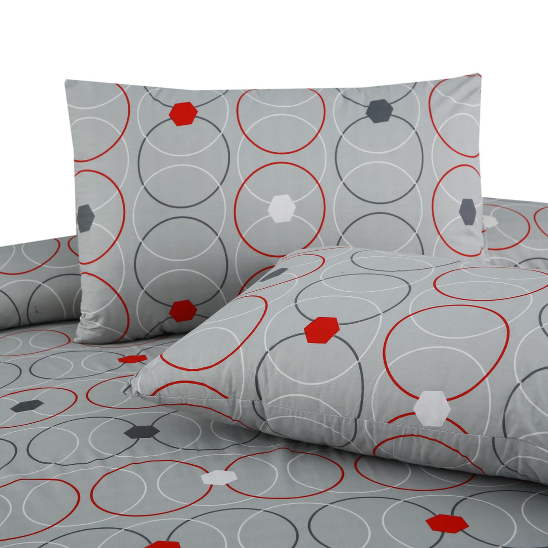 3 Pcs Premium Printed Bedsheet Set - 1295