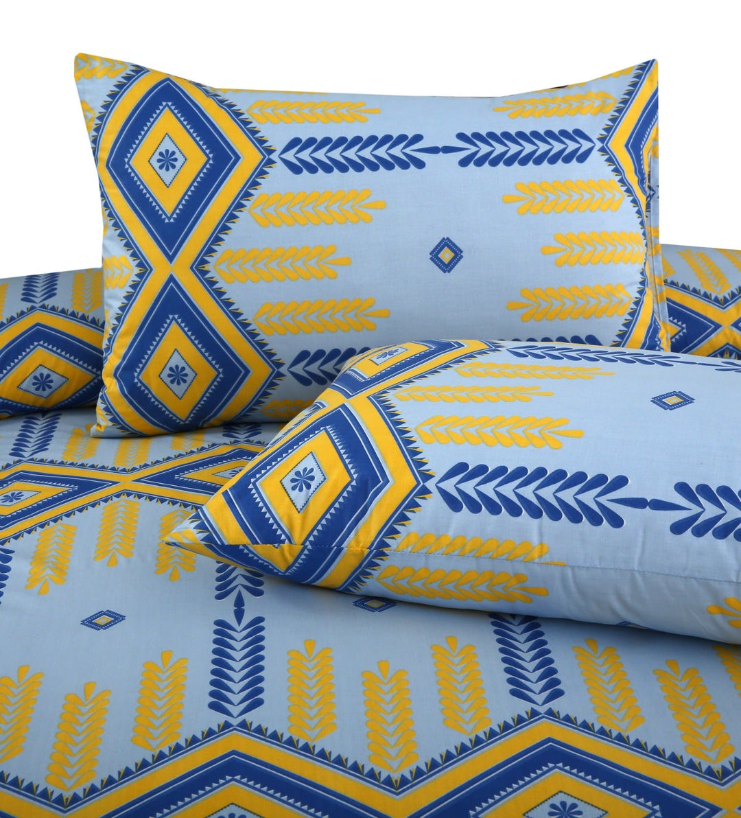 3 Pcs Premium Printed Bedsheet Set - 1274