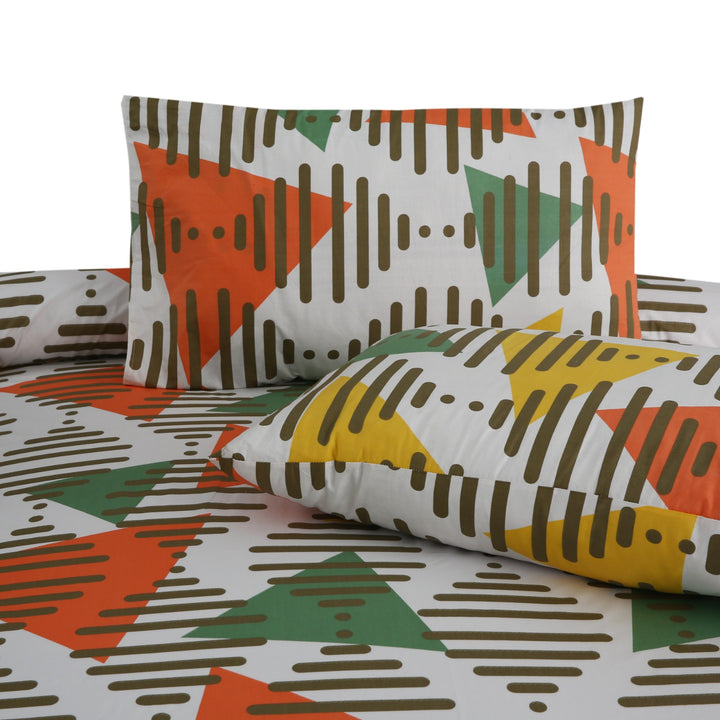 3 Pcs Premium Printed Bedsheet Set - 1298
