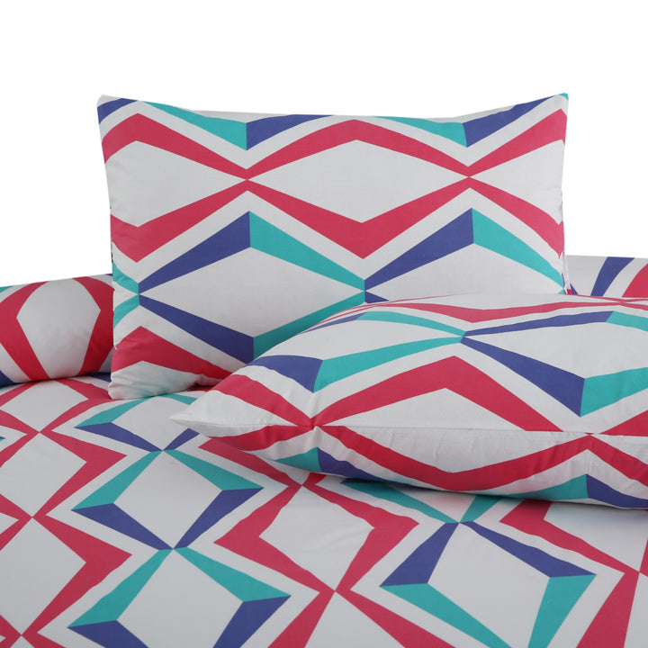 3 Pcs Premium Printed Bedsheet Set - 1289
