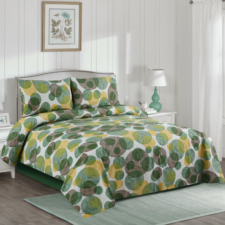 3 Pcs Premium Printed Bedsheet Set - 1294