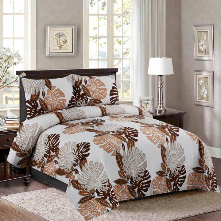 3 Pcs Premium Printed Bedsheet Set - 1267