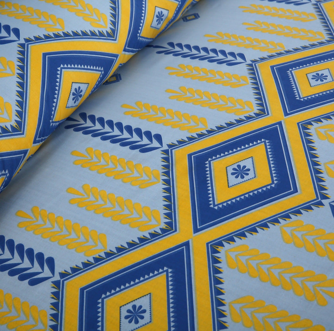 3 Pcs Premium Printed Bedsheet Set - 1274